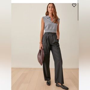 NWT reformation petite pinstripe Oren pants